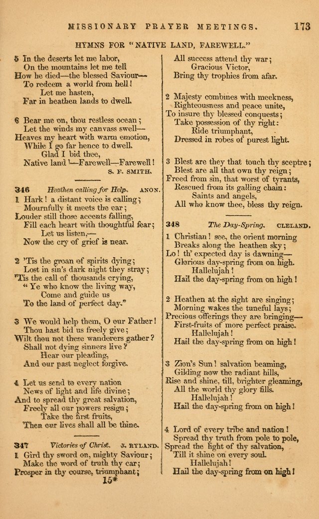 The Sacred Lyre: a new collection of hymns and tunes, for social and family worship page 173