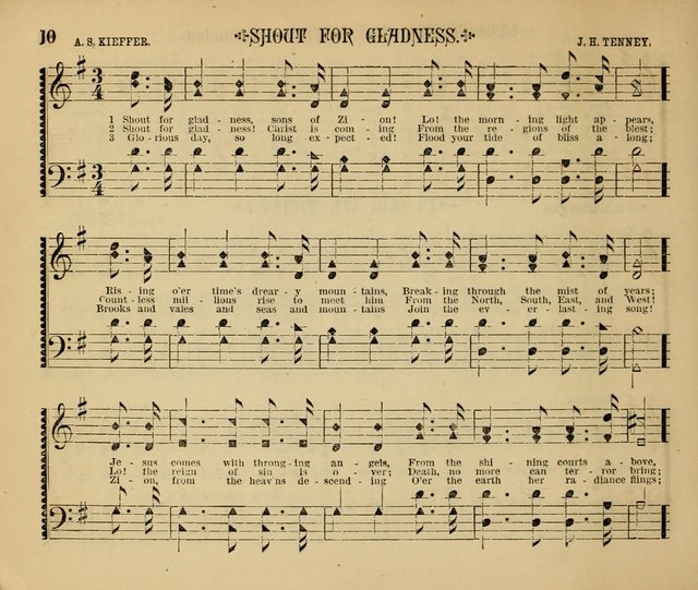 The Shining Light: a varied collection of sacred songs for Sabbath-schools, social meetings and the home circle page 10