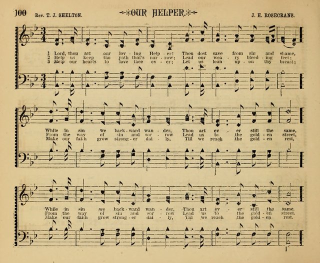 The Shining Light: a varied collection of sacred songs for Sabbath-schools, social meetings and the home circle page 100