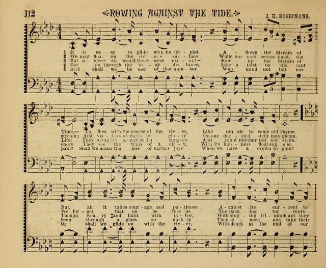 The Shining Light: a varied collection of sacred songs for Sabbath-schools, social meetings and the home circle page 112