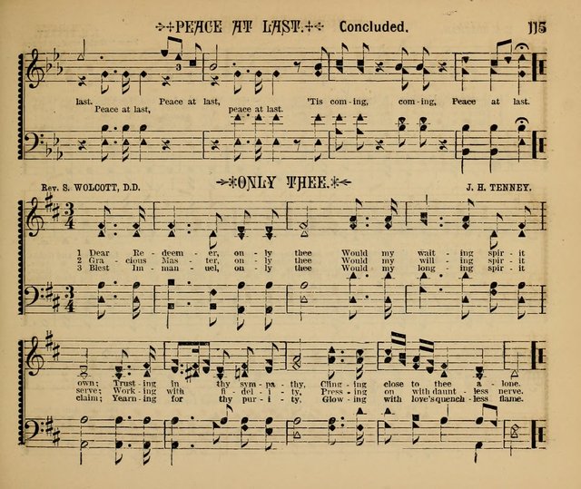 The Shining Light: a varied collection of sacred songs for Sabbath-schools, social meetings and the home circle page 115