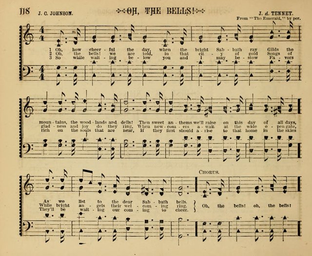 The Shining Light: a varied collection of sacred songs for Sabbath-schools, social meetings and the home circle page 118