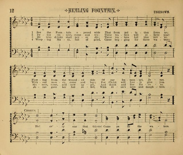 The Shining Light: a varied collection of sacred songs for Sabbath-schools, social meetings and the home circle page 12