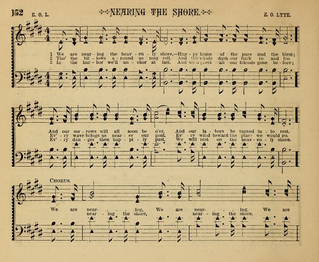 The Shining Light: a varied collection of sacred songs for Sabbath-schools, social meetings and the home circle page 154