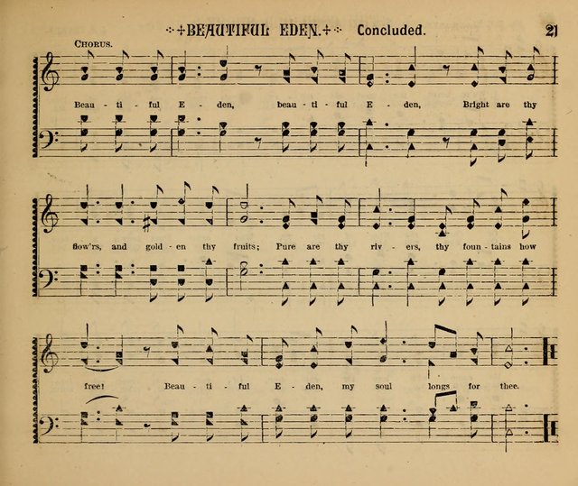 The Shining Light: a varied collection of sacred songs for Sabbath-schools, social meetings and the home circle page 21