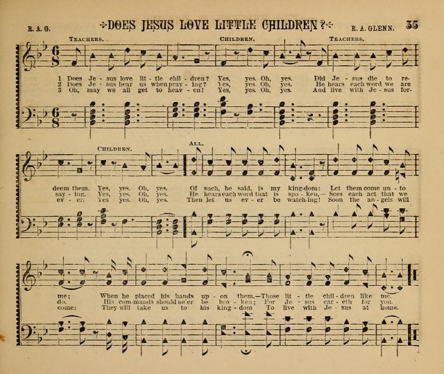 The Shining Light: a varied collection of sacred songs for Sabbath-schools, social meetings and the home circle page 35