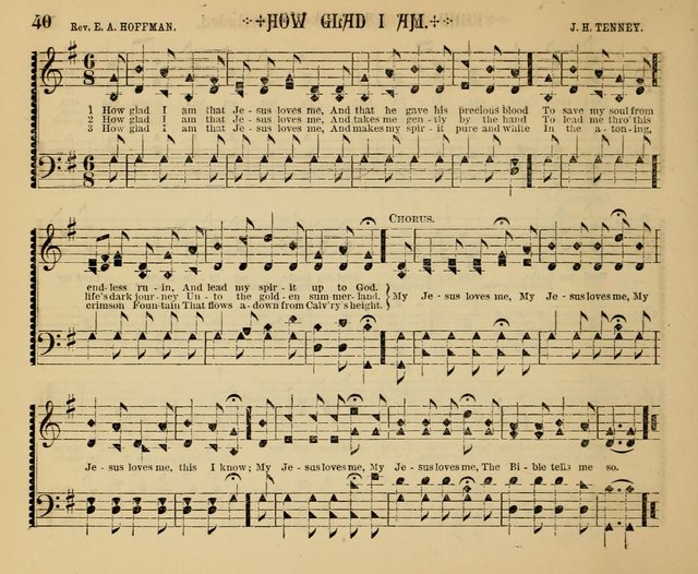 The Shining Light: a varied collection of sacred songs for Sabbath-schools, social meetings and the home circle page 40