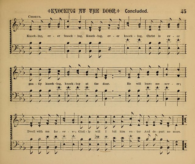 The Shining Light: a varied collection of sacred songs for Sabbath-schools, social meetings and the home circle page 43