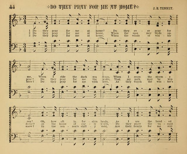 The Shining Light: a varied collection of sacred songs for Sabbath-schools, social meetings and the home circle page 44