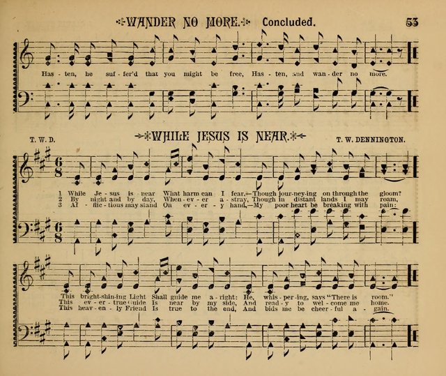 The Shining Light: a varied collection of sacred songs for Sabbath-schools, social meetings and the home circle page 53