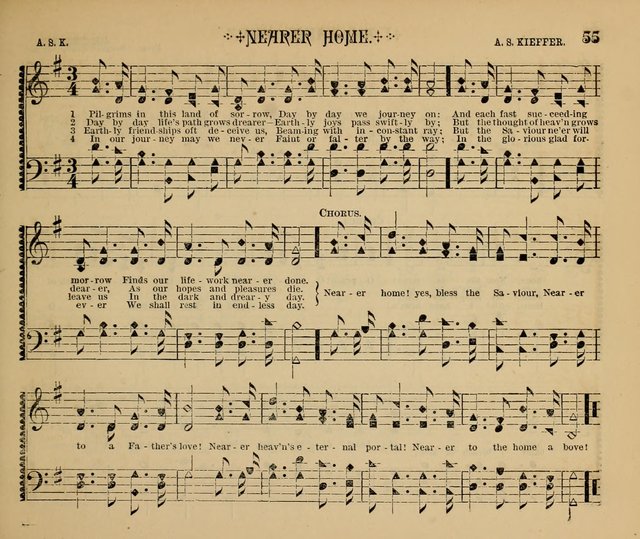 The Shining Light: a varied collection of sacred songs for Sabbath-schools, social meetings and the home circle page 55