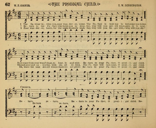 The Shining Light: a varied collection of sacred songs for Sabbath-schools, social meetings and the home circle page 62