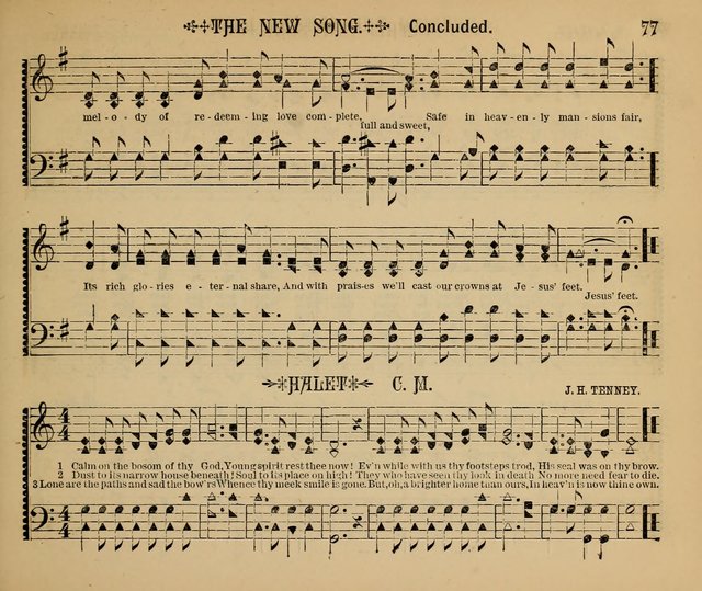 The Shining Light: a varied collection of sacred songs for Sabbath-schools, social meetings and the home circle page 77