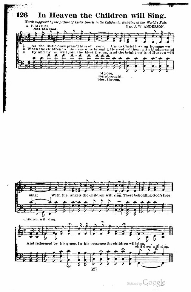 The Search Light: a collection of songs for Sunday schools and gospel meetings page 122