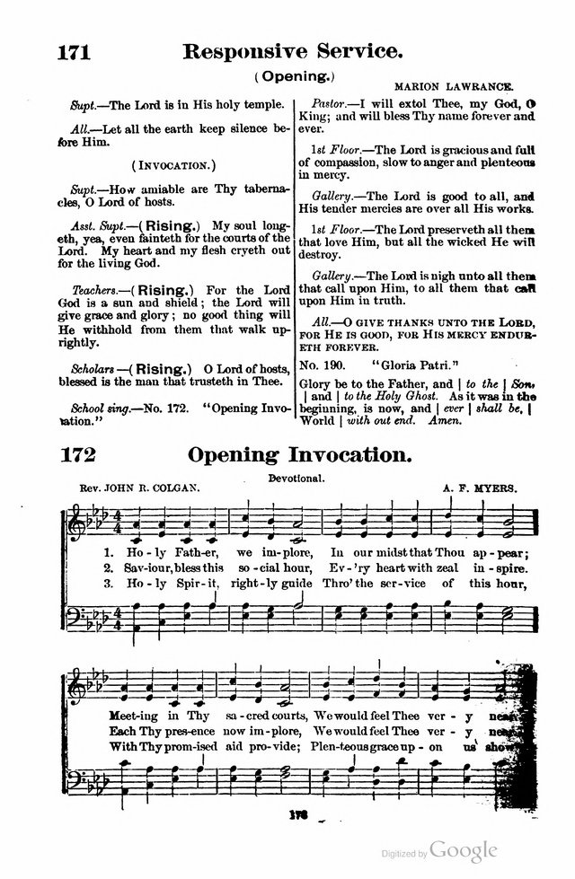 The Search Light: a collection of songs for Sunday schools and gospel meetings page 173