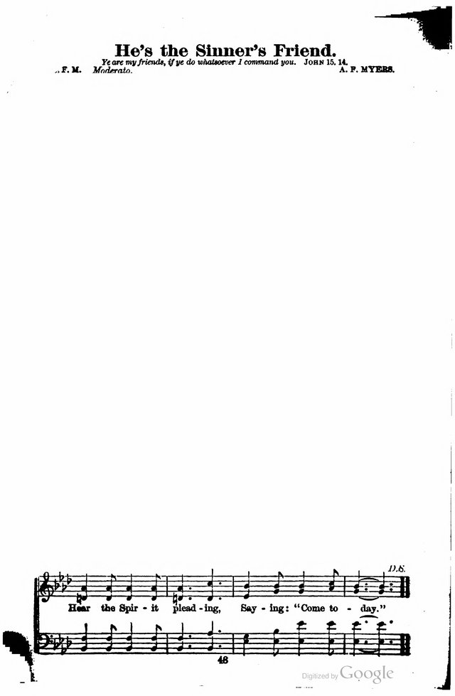 The Search Light: a collection of songs for Sunday schools and gospel meetings page 43