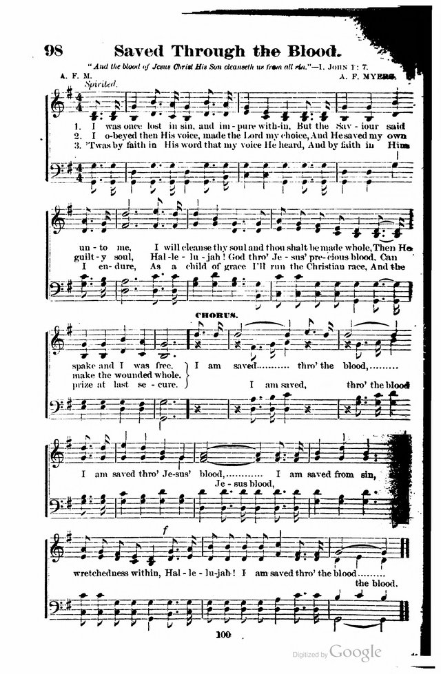 The Search Light: a collection of songs for Sunday schools and gospel meetings page 95