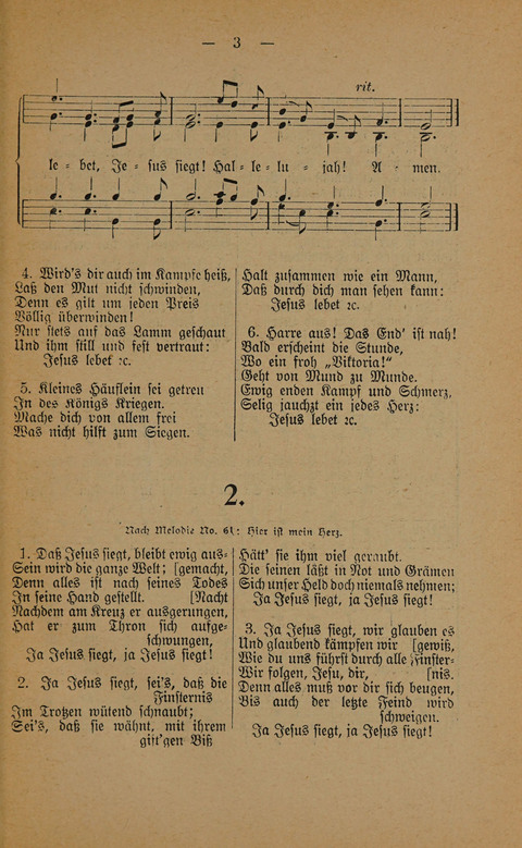 Sieges-Lieder: für die Versammlungen der Zelt-Mission. 5th ed. page 2