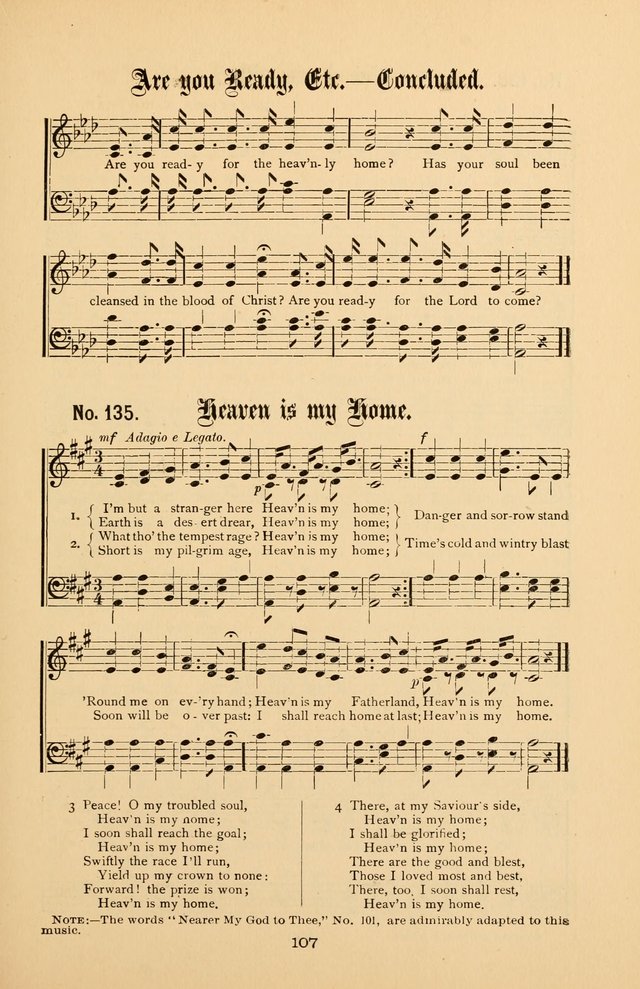 Song-Land Messenger Complete: a new song book for use in all public gatherings where select music is desired page 110