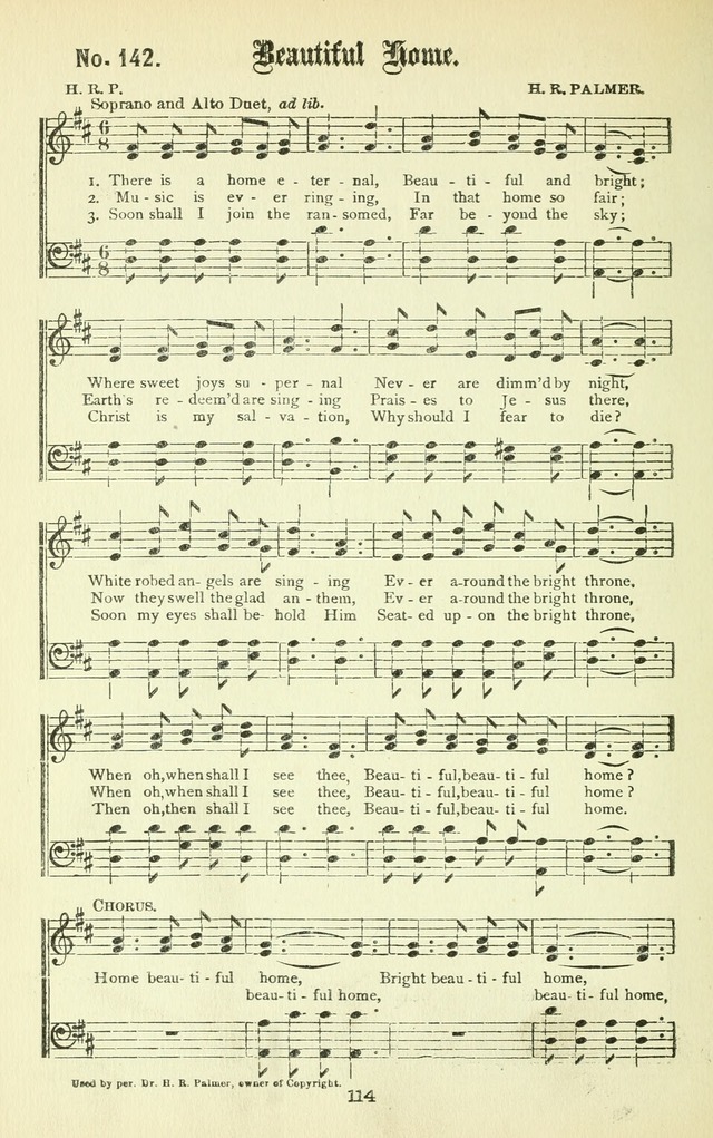 Song-Land Messenger Complete: a new song book for revivals, praise and prayer meetings, singing and Sunday schools, and churches, and for the home circle page 123