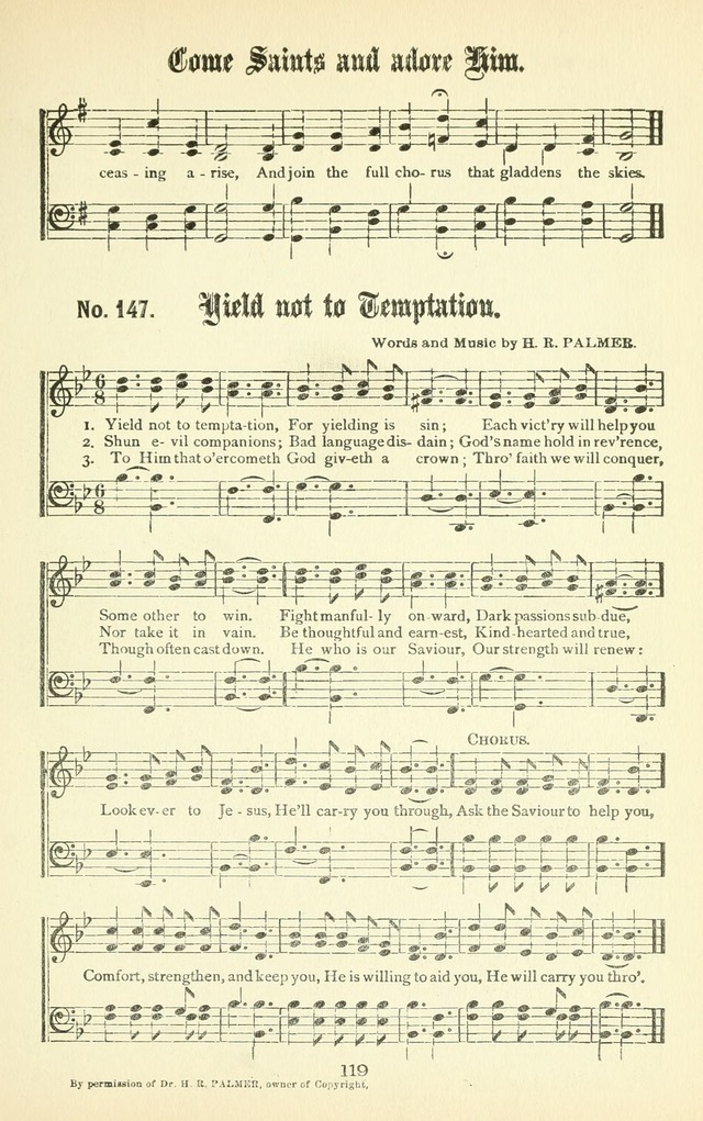 Song-Land Messenger Complete: a new song book for revivals, praise and prayer meetings, singing and Sunday schools, and churches, and for the home circle page 128