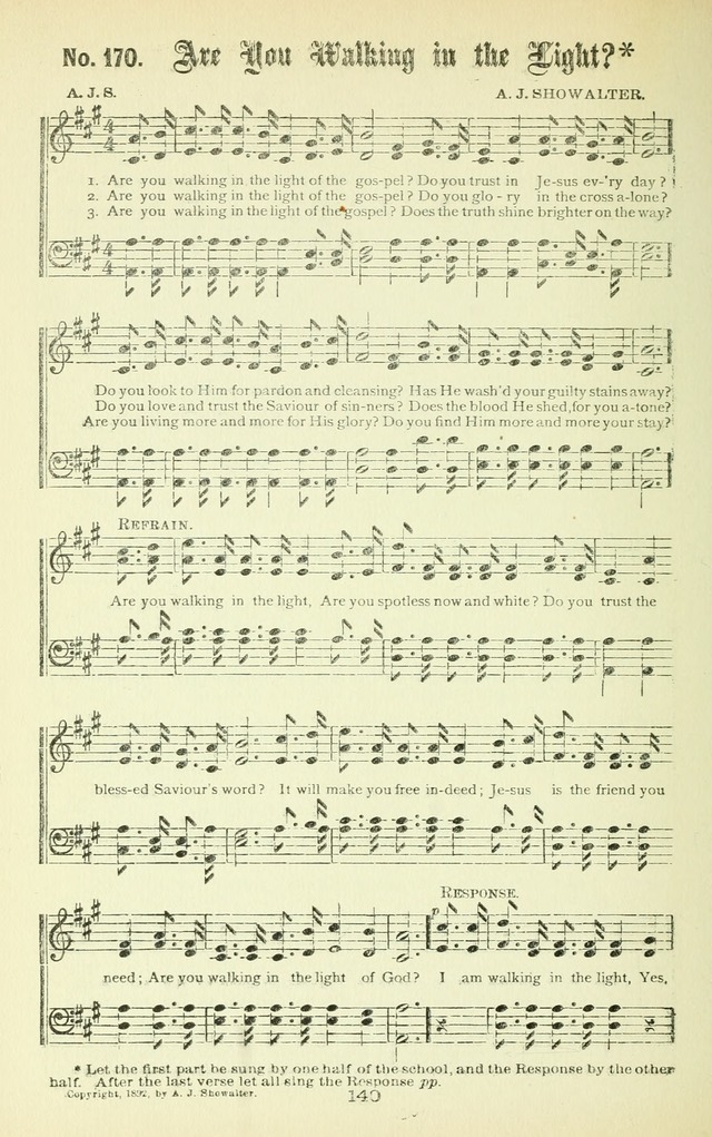 Song-Land Messenger Complete: a new song book for revivals, praise and prayer meetings, singing and Sunday schools, and churches, and for the home circle page 149