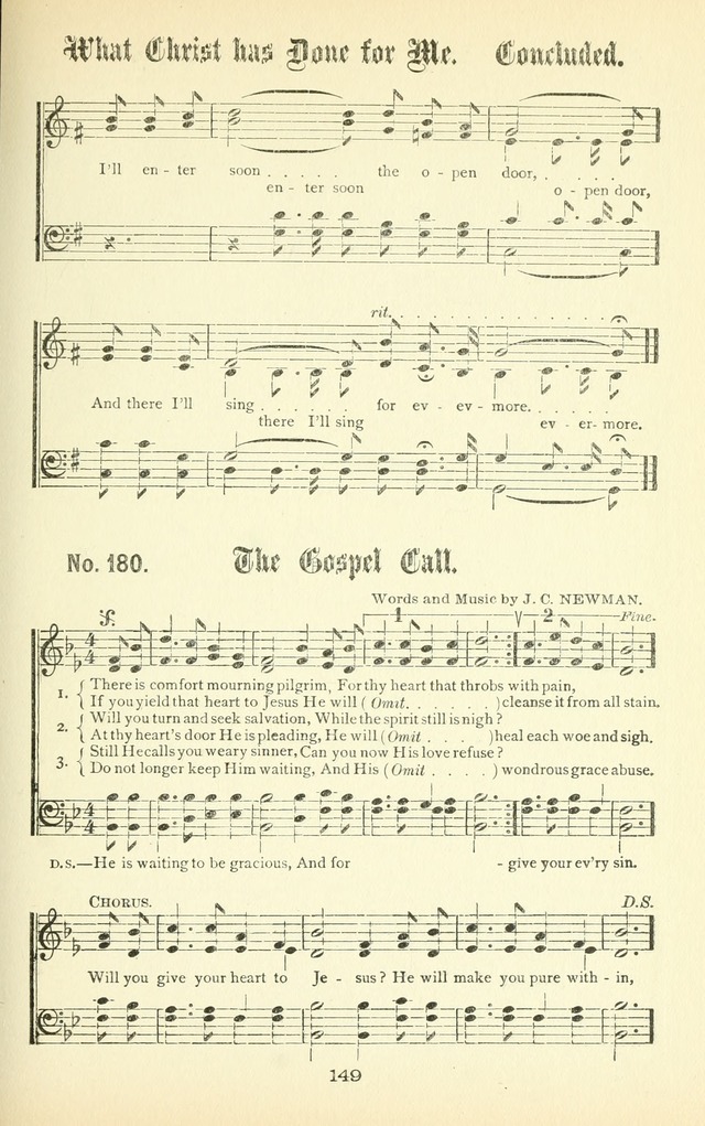 Song-Land Messenger Complete: a new song book for revivals, praise and prayer meetings, singing and Sunday schools, and churches, and for the home circle page 158