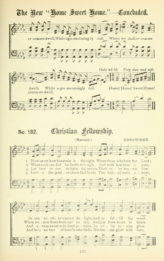 Song-Land Messenger Complete: a new song book for revivals, praise and prayer meetings, singing and Sunday schools, and churches, and for the home circle page 160