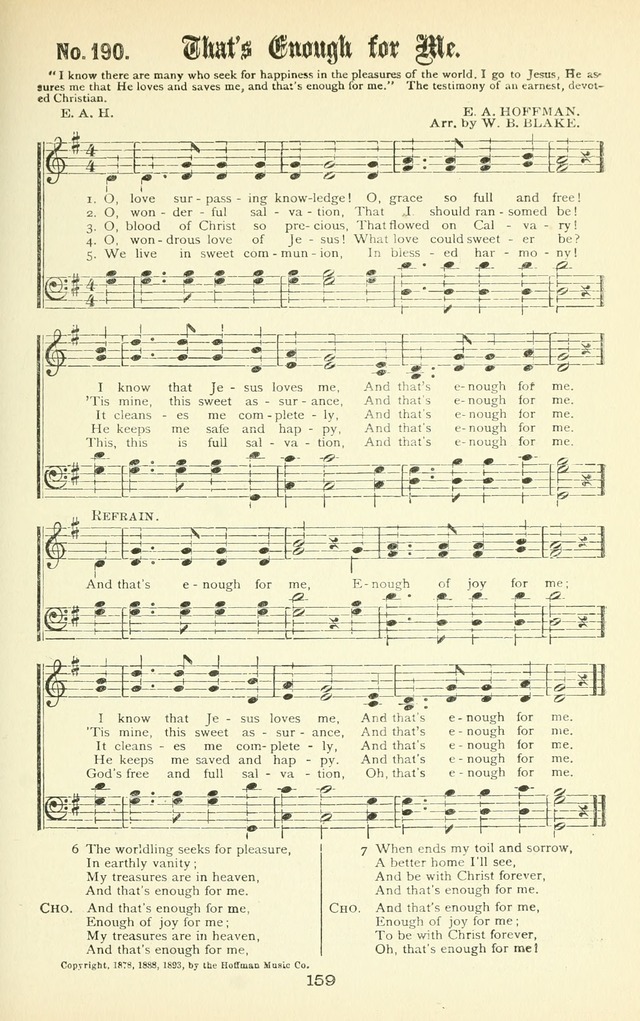 Song-Land Messenger Complete: a new song book for revivals, praise and prayer meetings, singing and Sunday schools, and churches, and for the home circle page 168