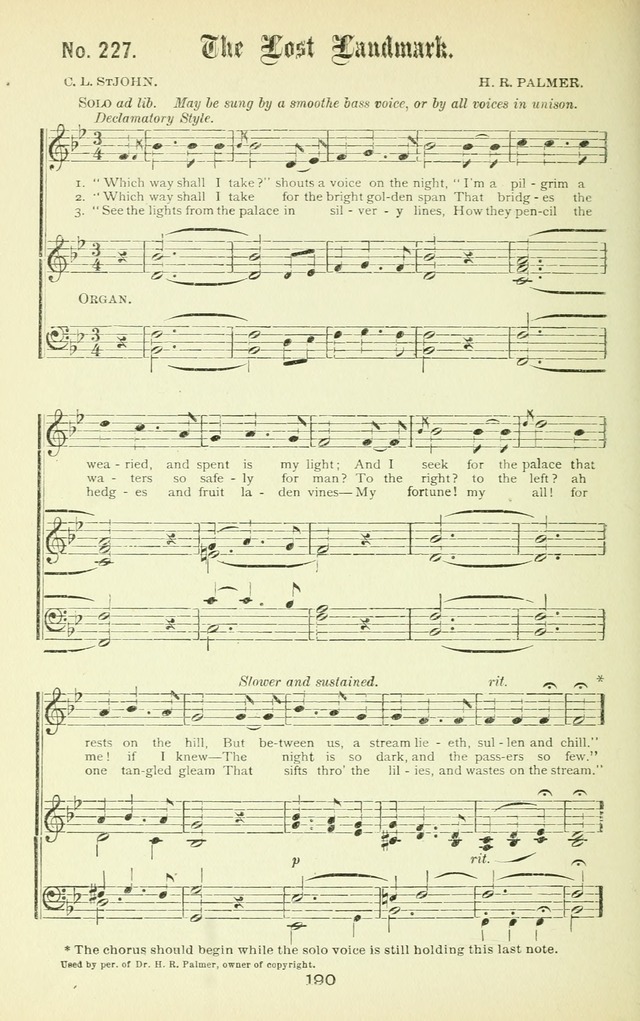 Song-Land Messenger Complete: a new song book for revivals, praise and prayer meetings, singing and Sunday schools, and churches, and for the home circle page 199