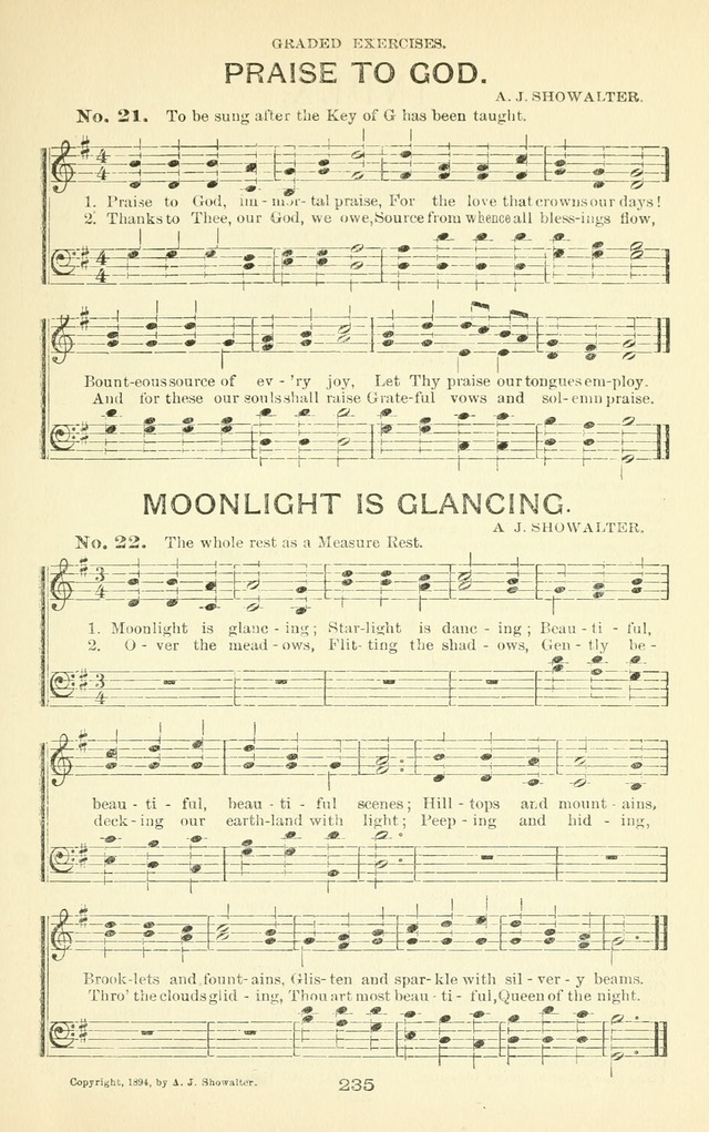 Song-Land Messenger Complete: a new song book for revivals, praise and prayer meetings, singing and Sunday schools, and churches, and for the home circle page 244