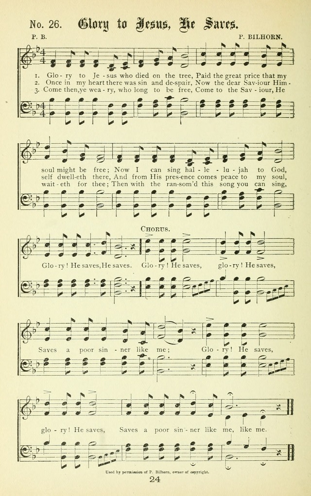 Song-Land Messenger Complete: a new song book for revivals, praise and prayer meetings, singing and Sunday schools, and churches, and for the home circle page 33