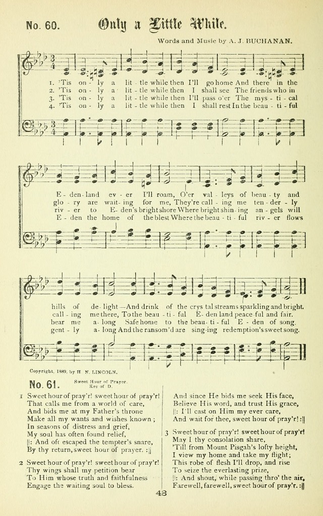 Song-Land Messenger Complete: a new song book for revivals, praise and prayer meetings, singing and Sunday schools, and churches, and for the home circle page 57