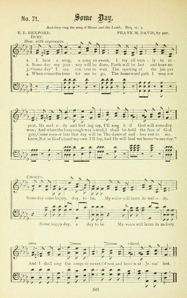 Song-Land Messenger Complete: a new song book for revivals, praise and prayer meetings, singing and Sunday schools, and churches, and for the home circle page 65