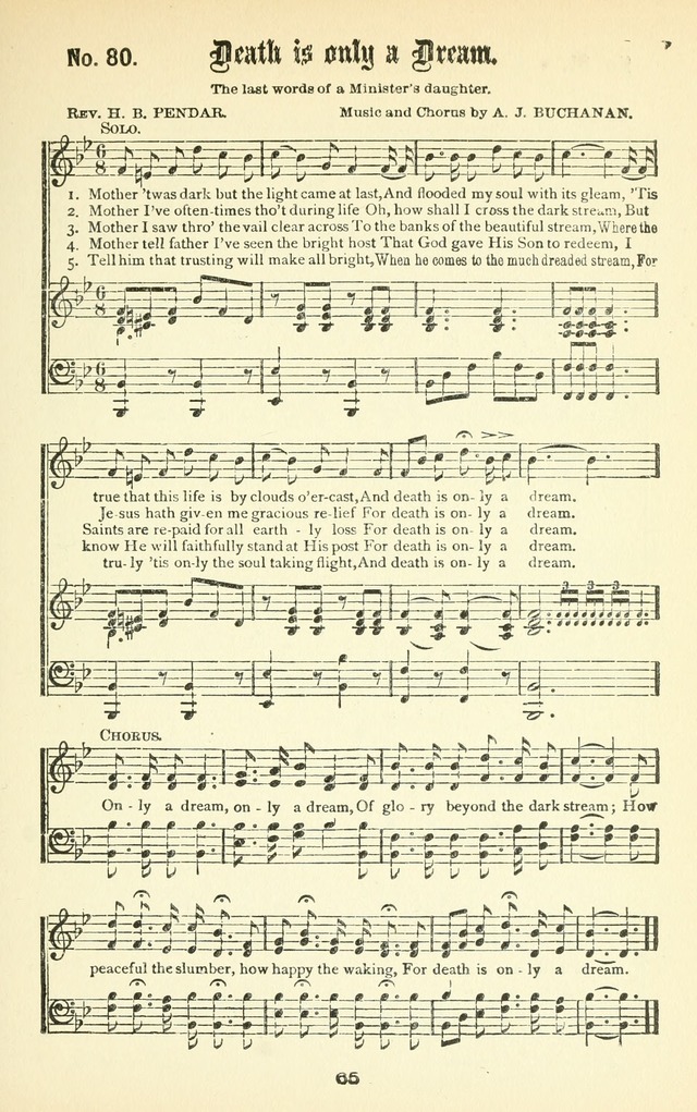 Song-Land Messenger Complete: a new song book for revivals, praise and prayer meetings, singing and Sunday schools, and churches, and for the home circle page 74