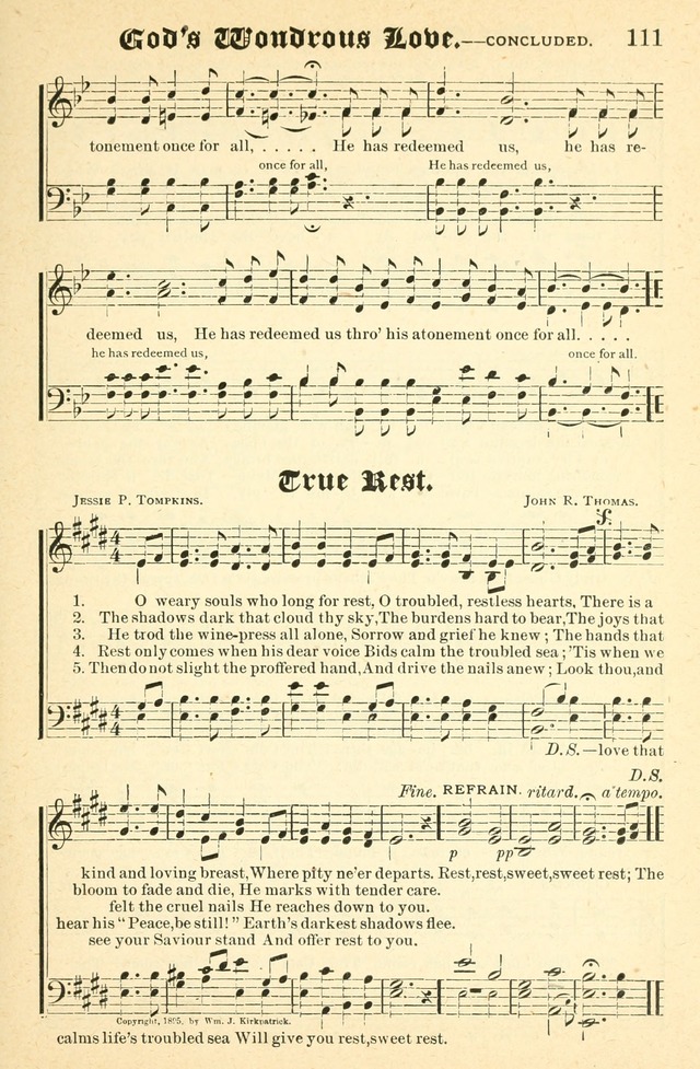 Songs of Love and Praise No. 2: for use in meetings for christian worship or work page 112