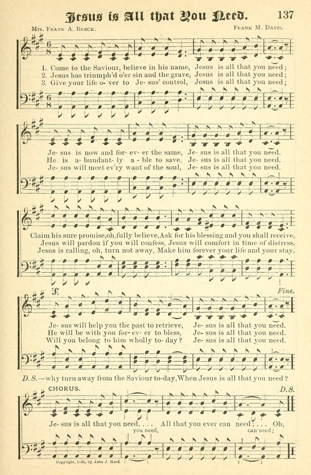 Songs of Love and Praise No. 2: for use in meetings for christian worship or work page 138