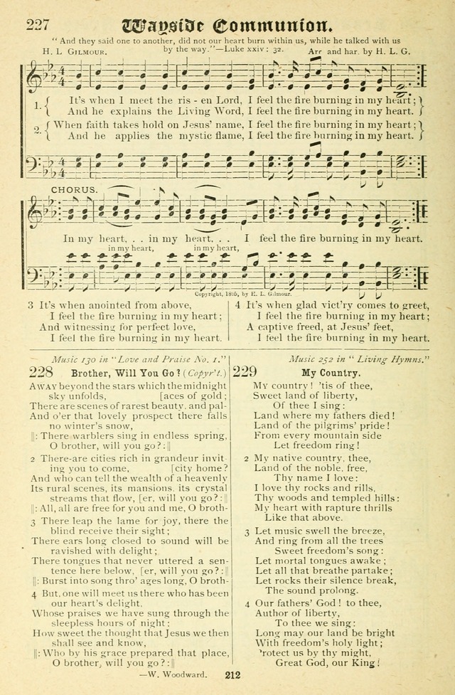 Songs of Love and Praise No. 2: for use in meetings for christian worship or work page 213