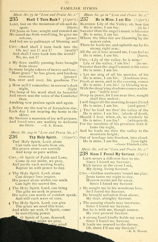 Songs of Love and Praise No. 2: for use in meetings for christian worship or work page 216