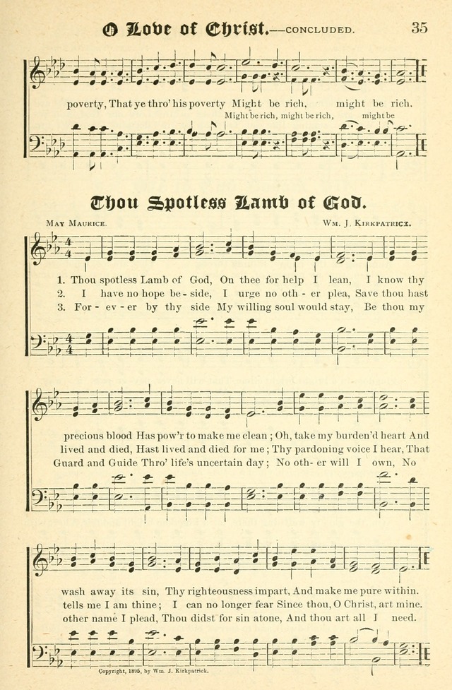 Songs of Love and Praise No. 2: for use in meetings for christian worship or work page 36