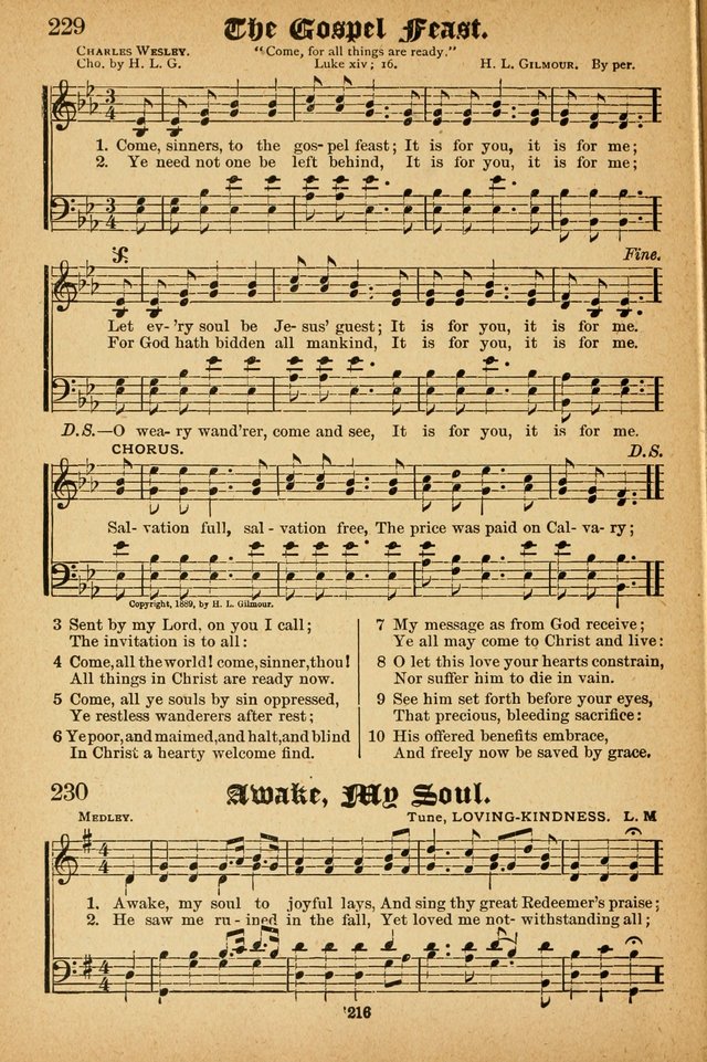 Songs of Love and Praise No. 3: For use in Meetings for Christian Worship of Work page 215