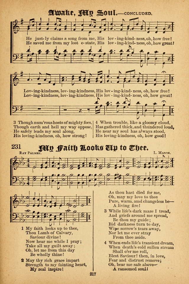 Songs of Love and Praise No. 3: For use in Meetings for Christian Worship of Work page 216