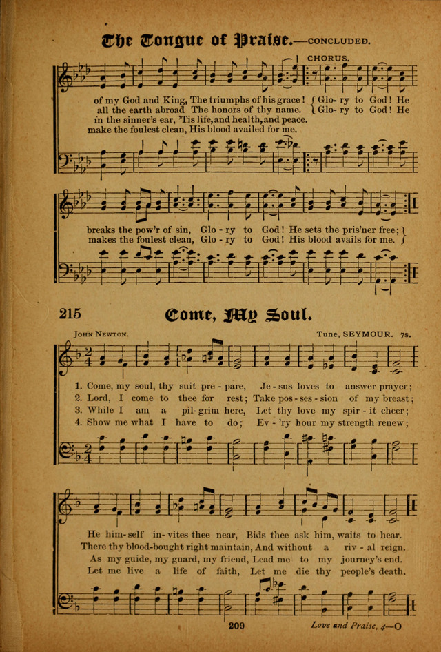 Songs of Love and Praise No. 4 page 207