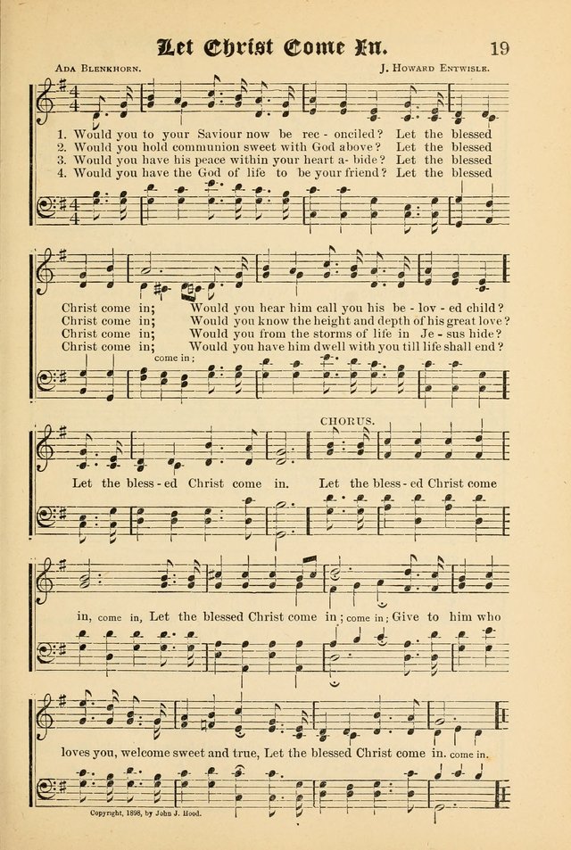 Songs of Love and Praise No. 5: for use in meetings for Christian worship or work page 19