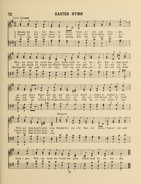 Songs for Little People: for use in the Sunday-School, the Kindergarten and the Home page 57