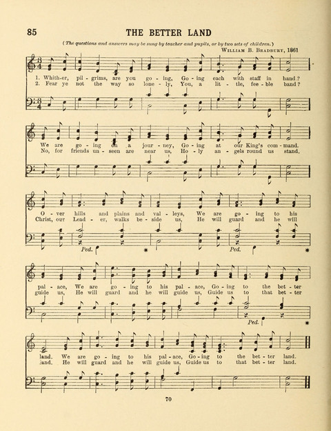 Songs for Little People: for use in the Sunday-School, the Kindergarten and the Home page 70