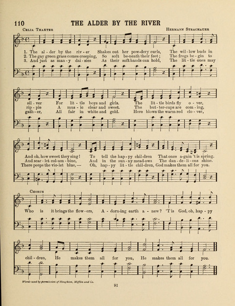 Songs for Little People: for use in the Sunday-School, the Kindergarten and the Home page 91