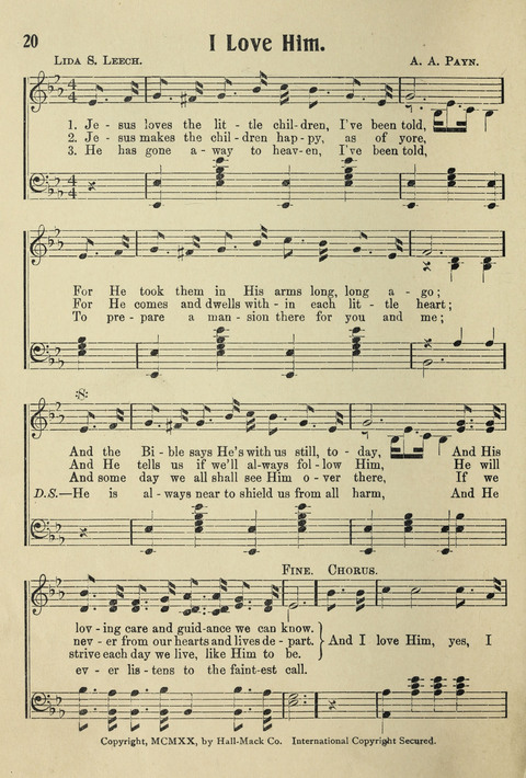 Songs for Little Singers No. 3: for primary departments of Sunday Schools page 18