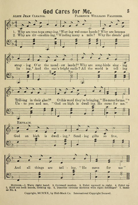 Songs for Little Singers No. 3: for primary departments of Sunday Schools page 3