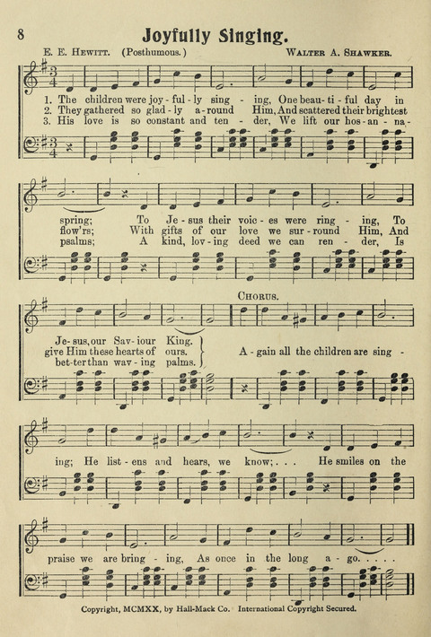 Songs for Little Singers No. 3: for primary departments of Sunday Schools page 6